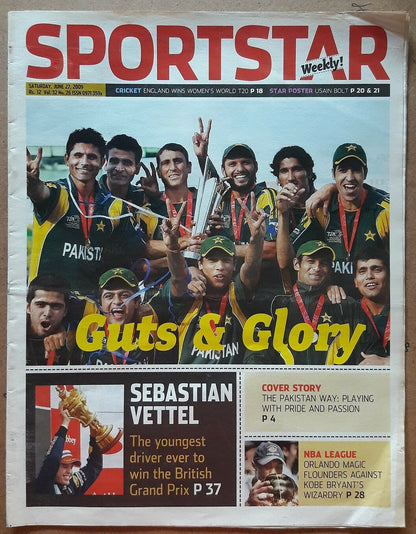 India Sportstar 2008-12 CRICKET cover issues 10” X 13” (5)