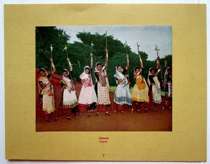 Folk Dances of India folder with 6 prints