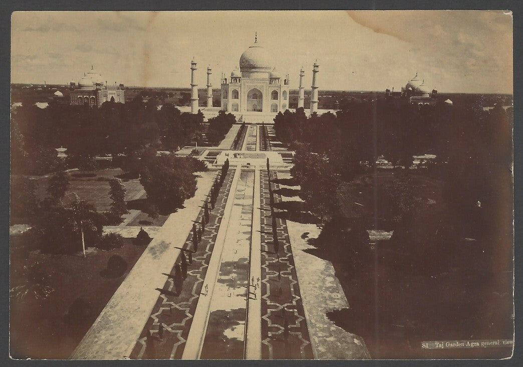 India TAJ MAHAL pre 1900 photo - gelatin silver print