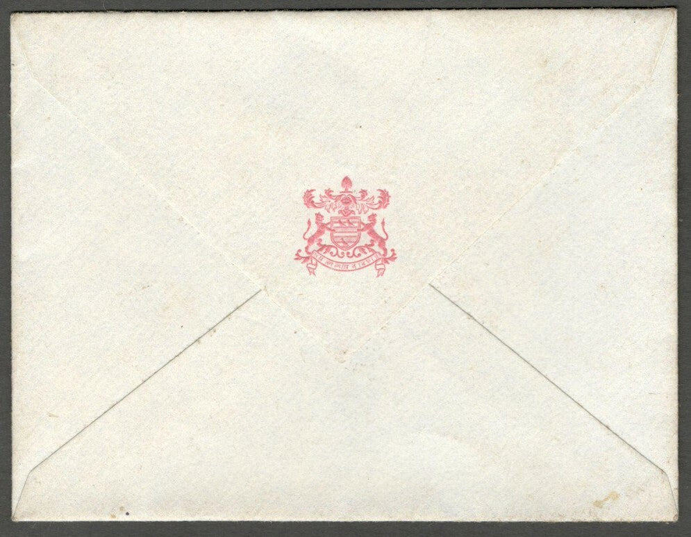 AOP India Bikaner State herald crested envelope