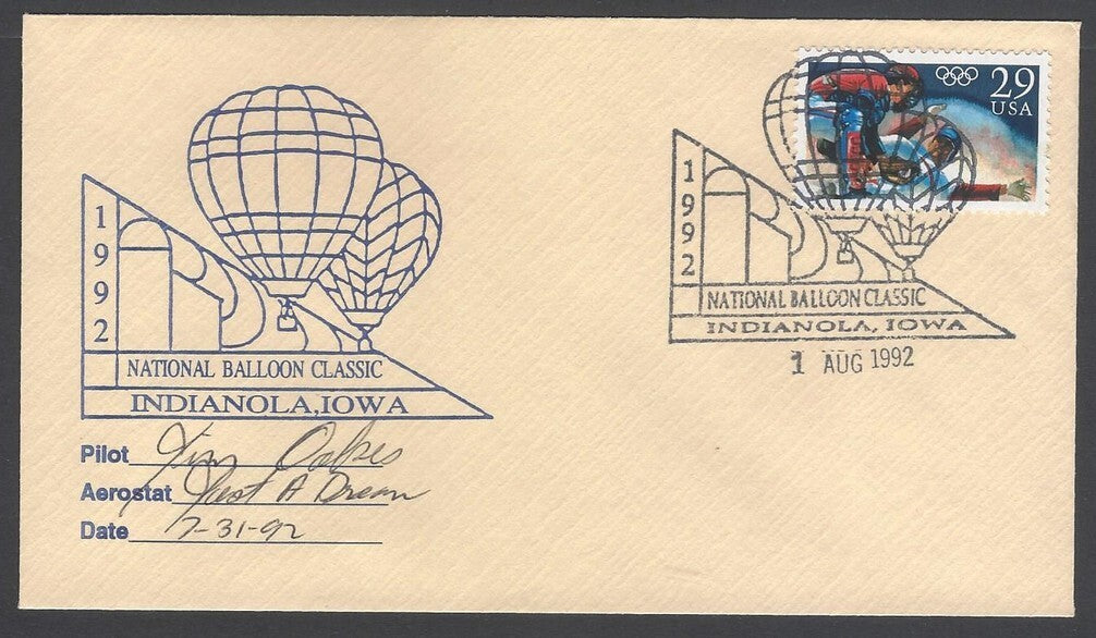 National Balloon Classic, Indianola 1992 covers signed by Pilots (5)