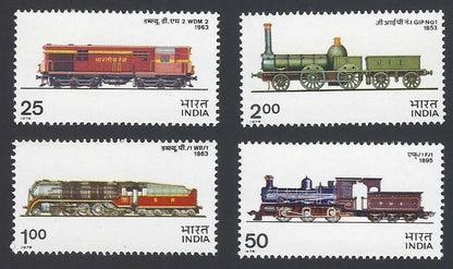 India 1976 Locomotives set of 4 MNH