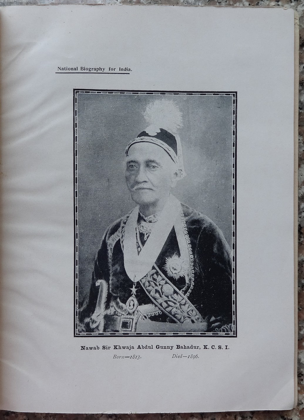A National Biography of India Volume 3 1911 NO COVER 9 plates