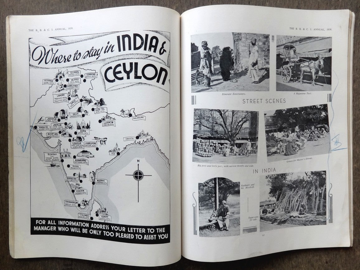 B B & C I Bombay Baroda & Central India Railway Annual 1939 India