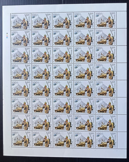 India 2011 100 Years of Corps of Signals sheet of 40 MNH