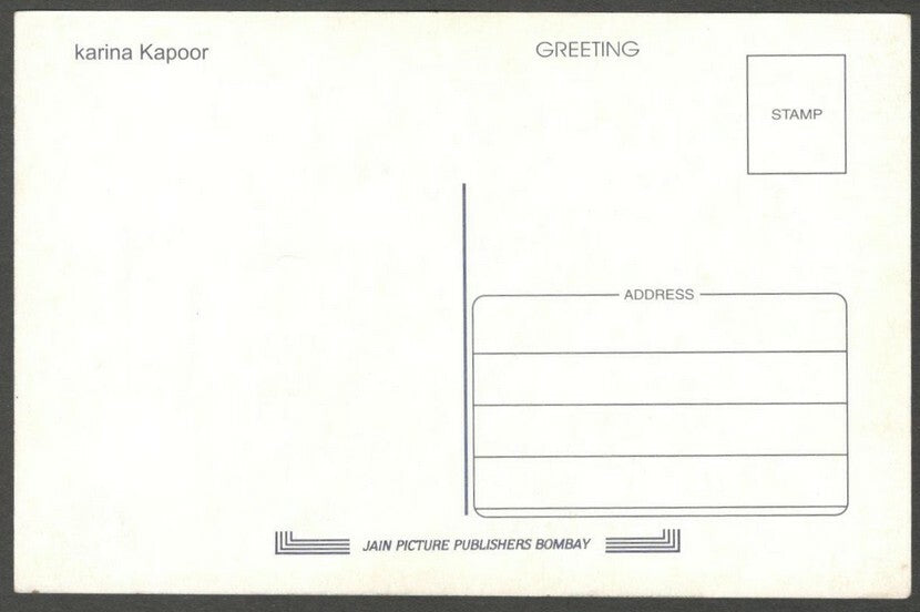 AOP India Bollywood vintage postcard KAREENA KAPOOR