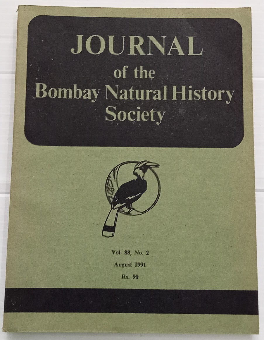 AOP India JOURNAL OF THE BOMBAY NATURAL HISTORY SOCIETY August 1991