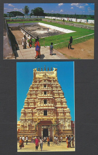 India Srirangapatna set of 10 vintage postcards c.1970's-80's