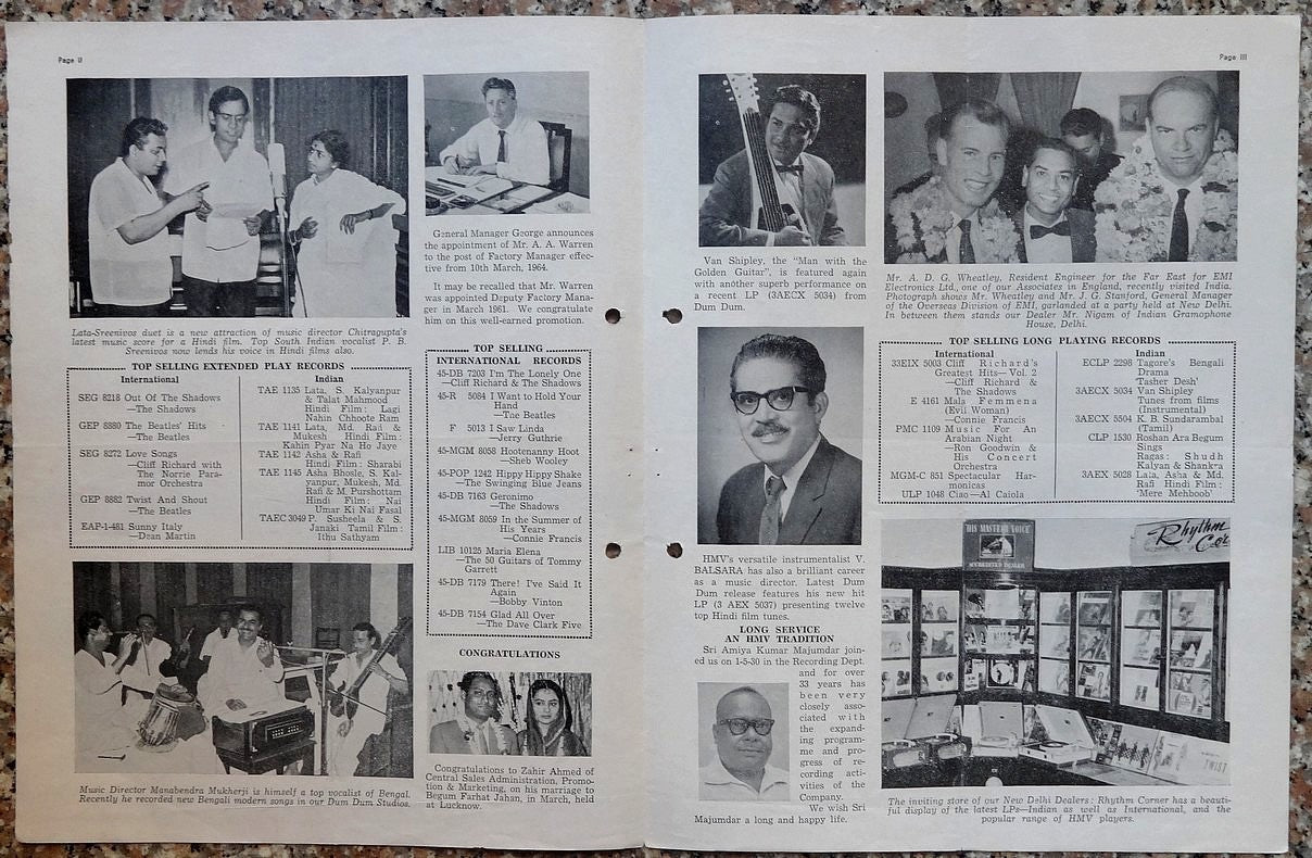 India THE VOICE April 1964 HMV Magazine - Nepali Singer DILMAYA