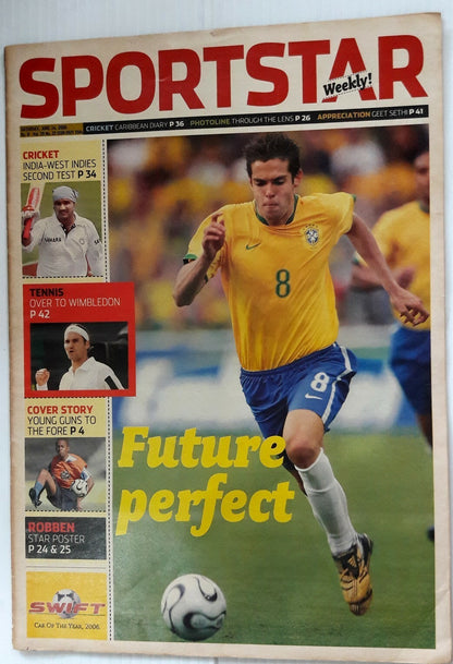 India Sportstar 2006-10 FOOTBALL cover issues 10” X 13” (5)