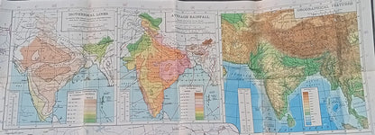 Survey of India 1972 large canvas map India & Adjacent Countries 64" x 72"