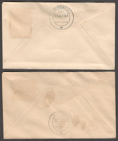 India Anna series - set of 12 plain FDCs