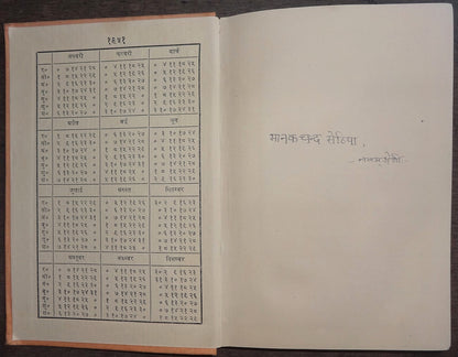 Gandhi Dairy 1951 with a quote by Gandhi in Hindi for each day India