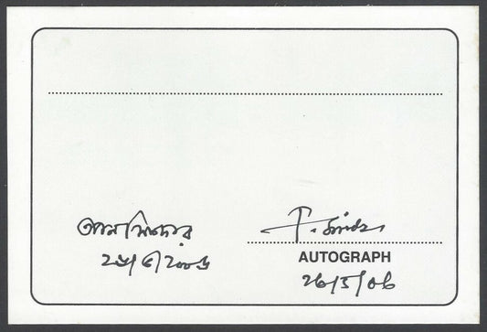 AOP India Tapan Sikdar, Member of Parliament signed autograph card