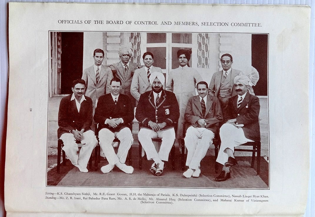 India CRICKET 1932 Tour of England illustrated souvenir 48pgs no cover