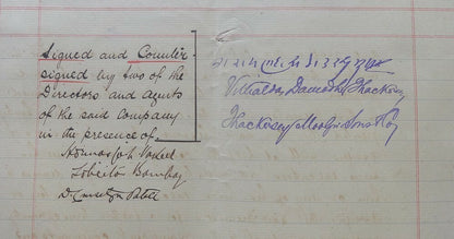 India 1905 indenture signed Sir Vithaldas Thakersay