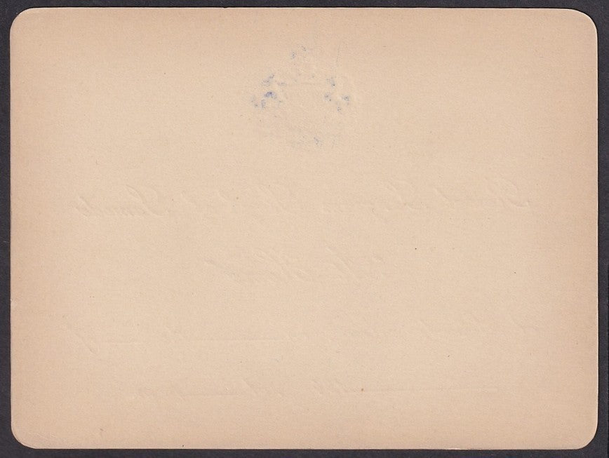 India RAWAL (RULER) OF SAMODE crested invitation card 1940s