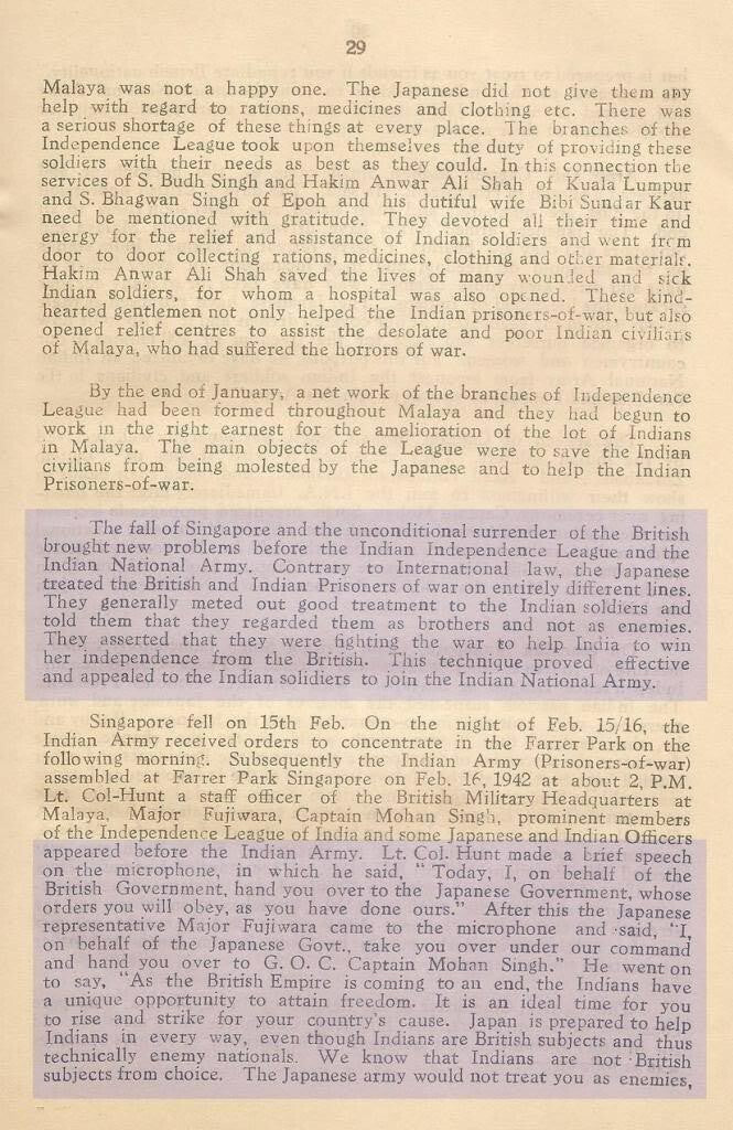 AOP INDIAN INDEPENDENCE MOVEMENT IN EAST ASIA by Prov Govt of Free India BOSE
