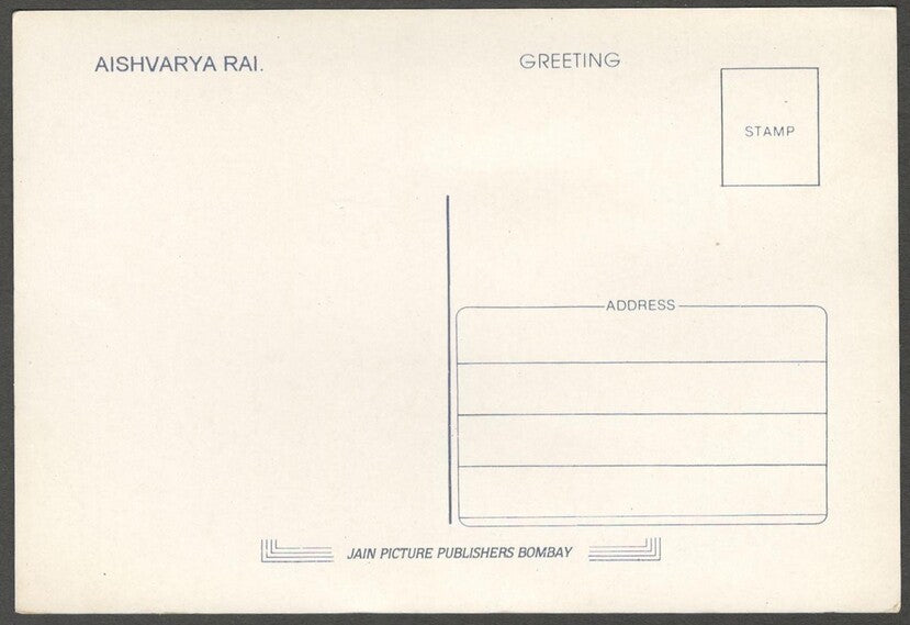 AOP India Bollywood vintage postcard AISHWARYA RAI