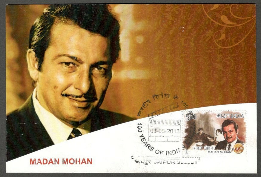 AOP India 2013 100 years of Cinema Maxi card MADAN MOHAN