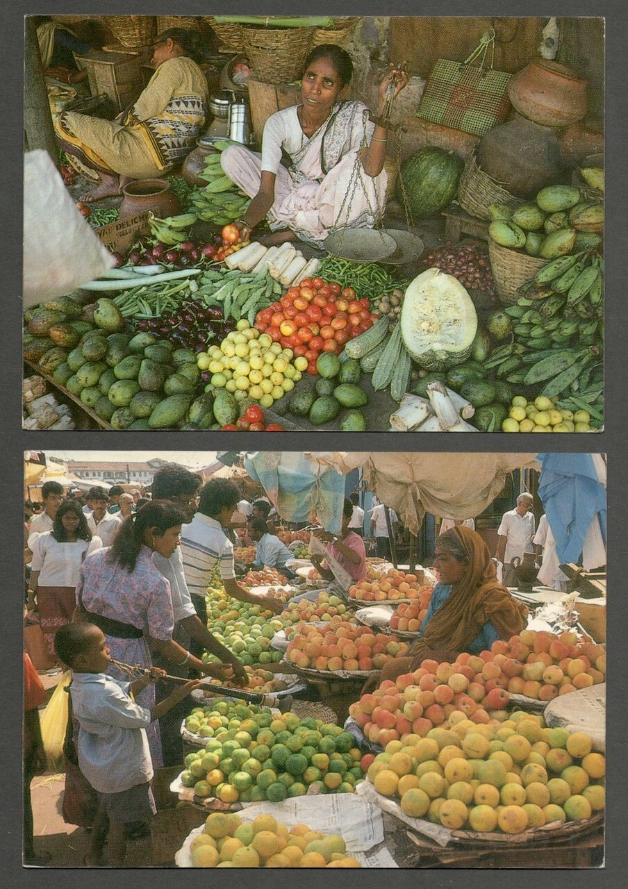 AOP India South India Goa Pondicherry vintage Auroville postcards (6)
