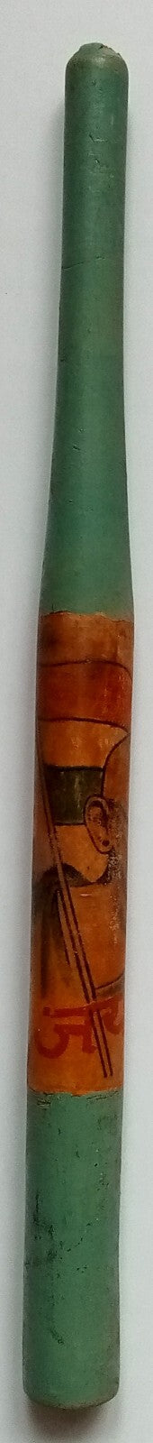 (AOP) India vintage wooden pen holder - GANDHI