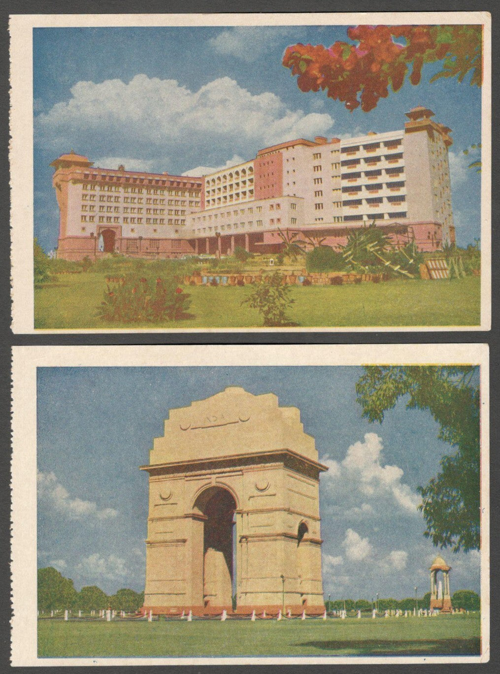 AOP India DELHI vintage postcards (9)