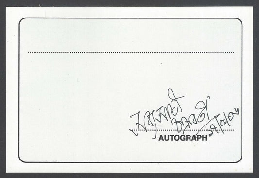 AOP Sabyashachi Chakaraborty, Actor signed autograph card India