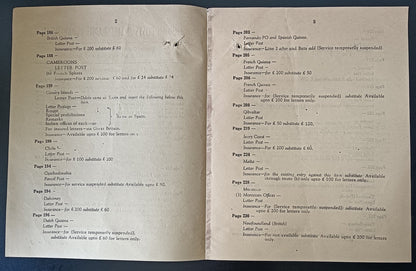 India POSTAL NOTICE No. 8 5th May 1947 Insured Letter Services + CIRCULAR No. 7