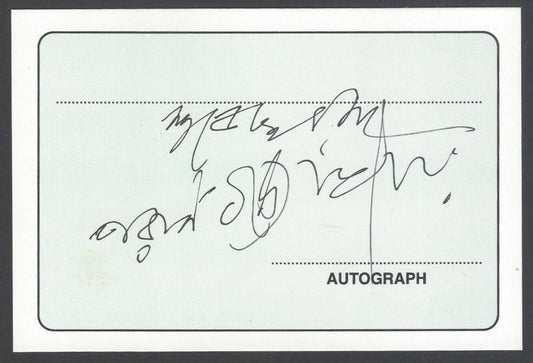 AOP Paran Bandhopadhyay, Actor signed autograph card India