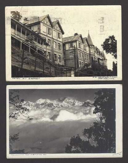 Darjeeling, India vintage postcards incl. 3 rppc (4)