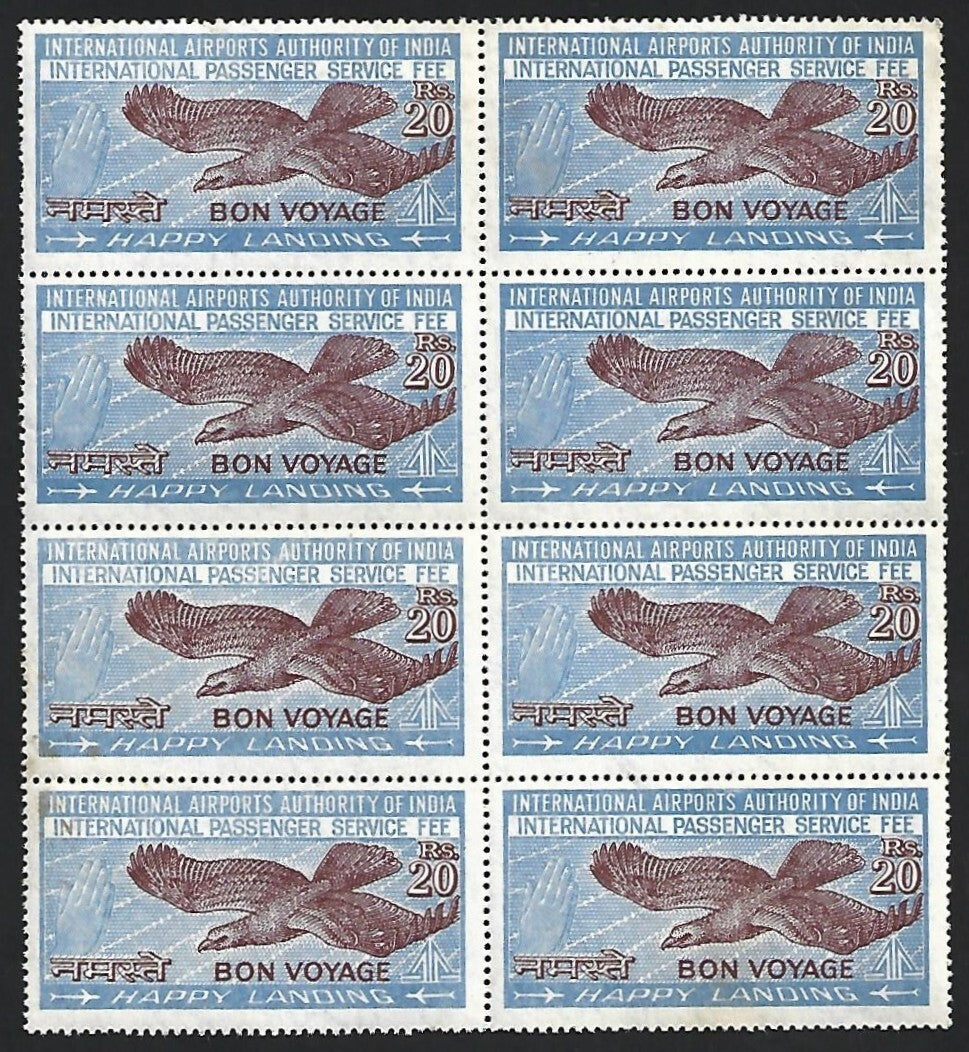 India Airport Tax 20R block of 8