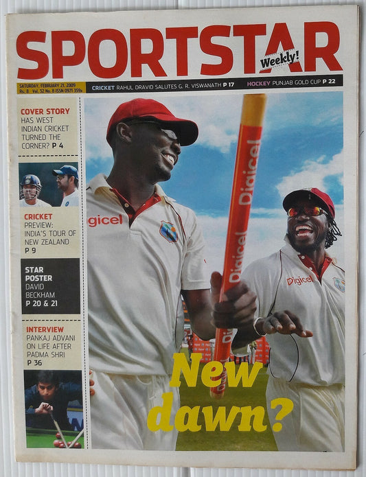 India Sportstar 2009 CRICKET cover issues 10” X 13” (5)