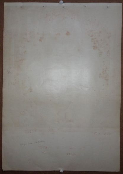 India Bengal 1940s gilt poster SATYAM SIVAM SUNDARAM 15” x 21.5” Ӝ