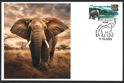 India 2023 LEMRU ELEPHANT RESERVE Special covers (5)