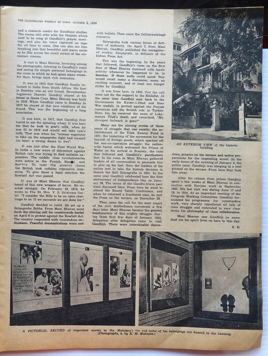 India Illustrated Weekly of India 1966 The Significance of Gandhi