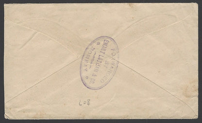 India 1880s cover Forwarding Agents Ewart, Latham & Co. later Anglo Siam Corp