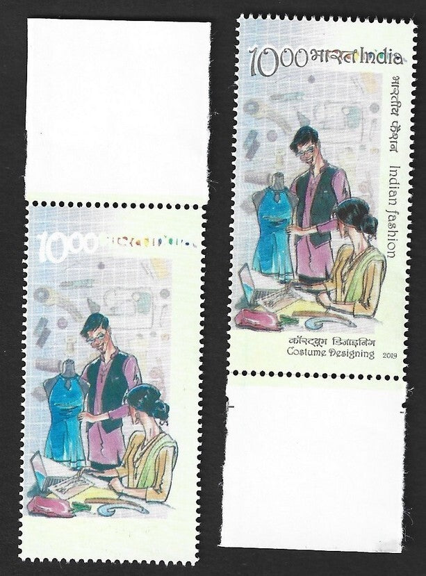 India 2019 Fashion BLACK OMITTED ERROR MNH