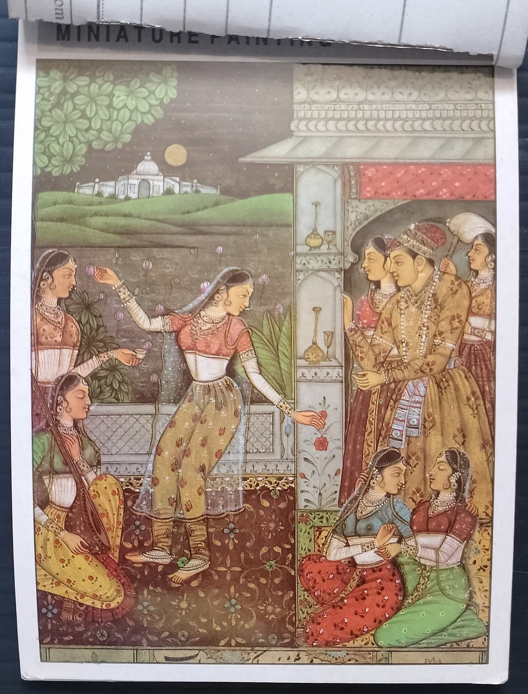AOP India vintage booklet of 10 postcards - Indian Miniature Paintings
