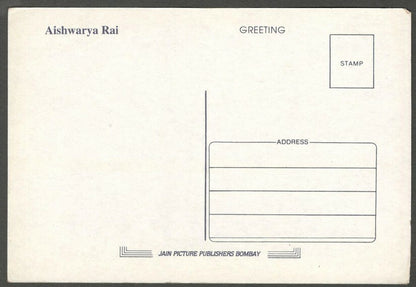 AOP India Bollywood AISHWARYA RAI vintage postcard 