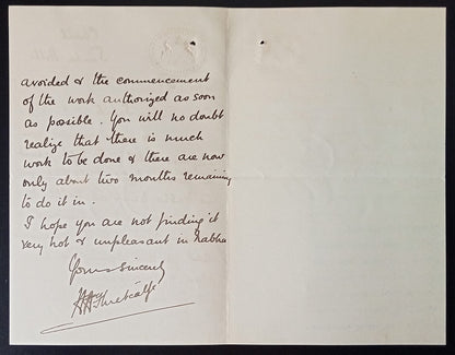 India 1911 crested letter Electric lights at Nabha Camp Delhi Durbar sd Metcalfe
