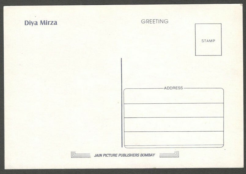 AOP India Bollywood DIYA MIRZA vintage postcard 