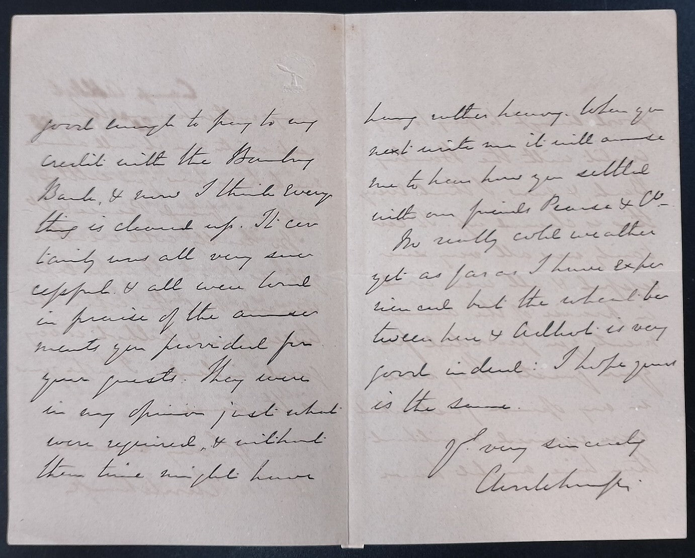 AOP India 1888 crested letter