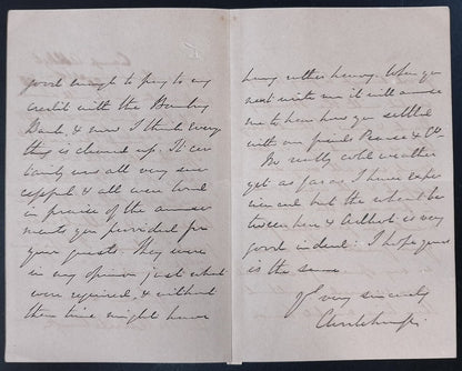 AOP India 1888 crested letter