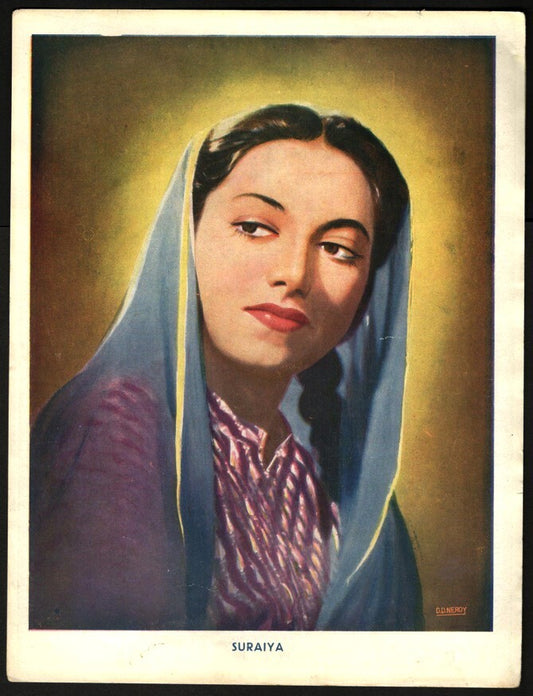 AOP Bollywood LEKH unfolded herald Suraiya, Motilal, Sitara