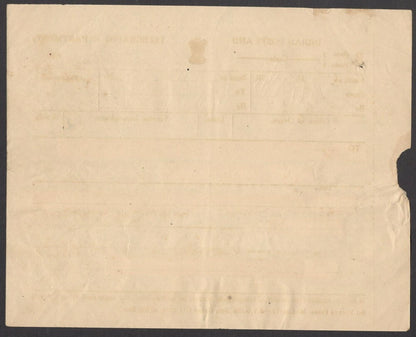 India 1952 Telegram from Ceylon to Karachi with CEYLON in circle