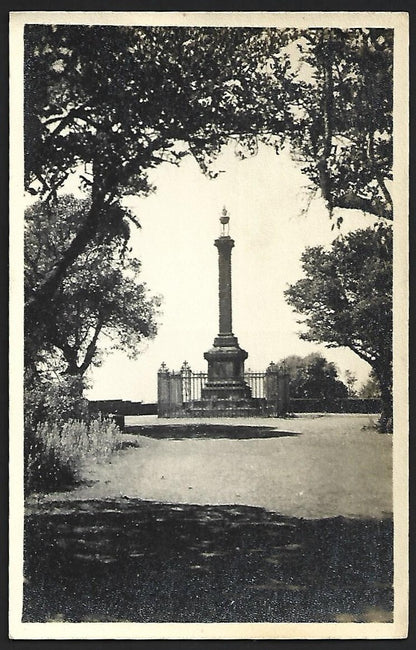 (AOP) India vintage real photo postcard LODWICK MONUMENT, MAHABLESHWAR