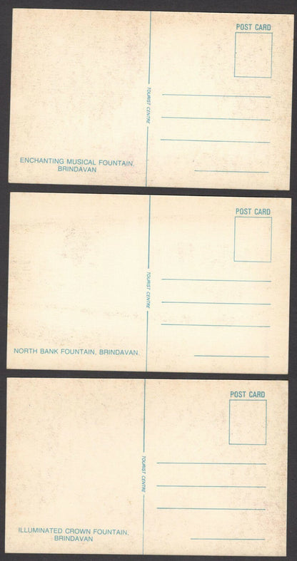India 10 vintage colour postcards MYSORE & BRINDAVAN