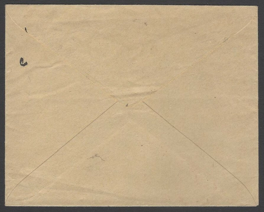 AOP India Jaipur State 3/4a orange envelope used DAUSA 