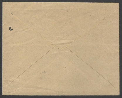 AOP India Jaipur State 3/4a orange envelope used DAUSA 